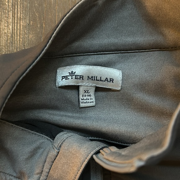 Peter Millar boy’s 13/14 XL, Georgia 1/4 zip sweater Iron color perfect shape. - Picture 3 of 5